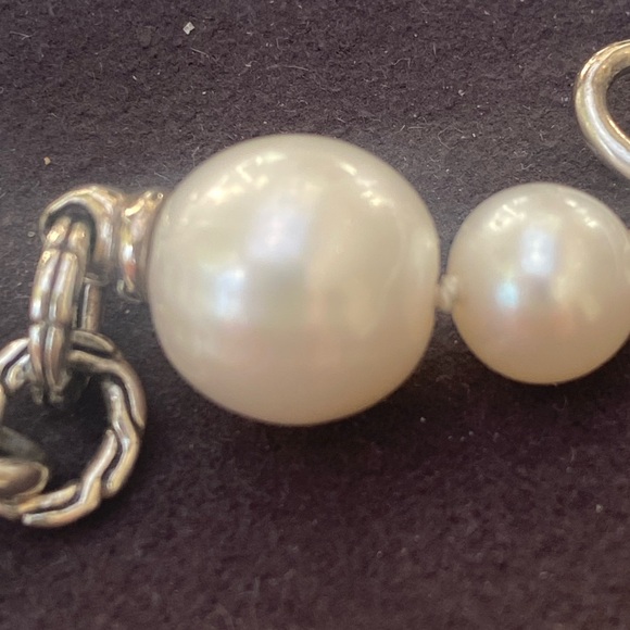 John Hardy Silver Link Pearl Necklace - Picture 12 of 12